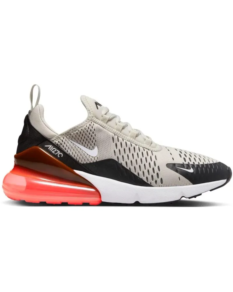 Nike Air Max 270 Turnschuhe, Schwarz/Hellknochen-Hot Punch Beige