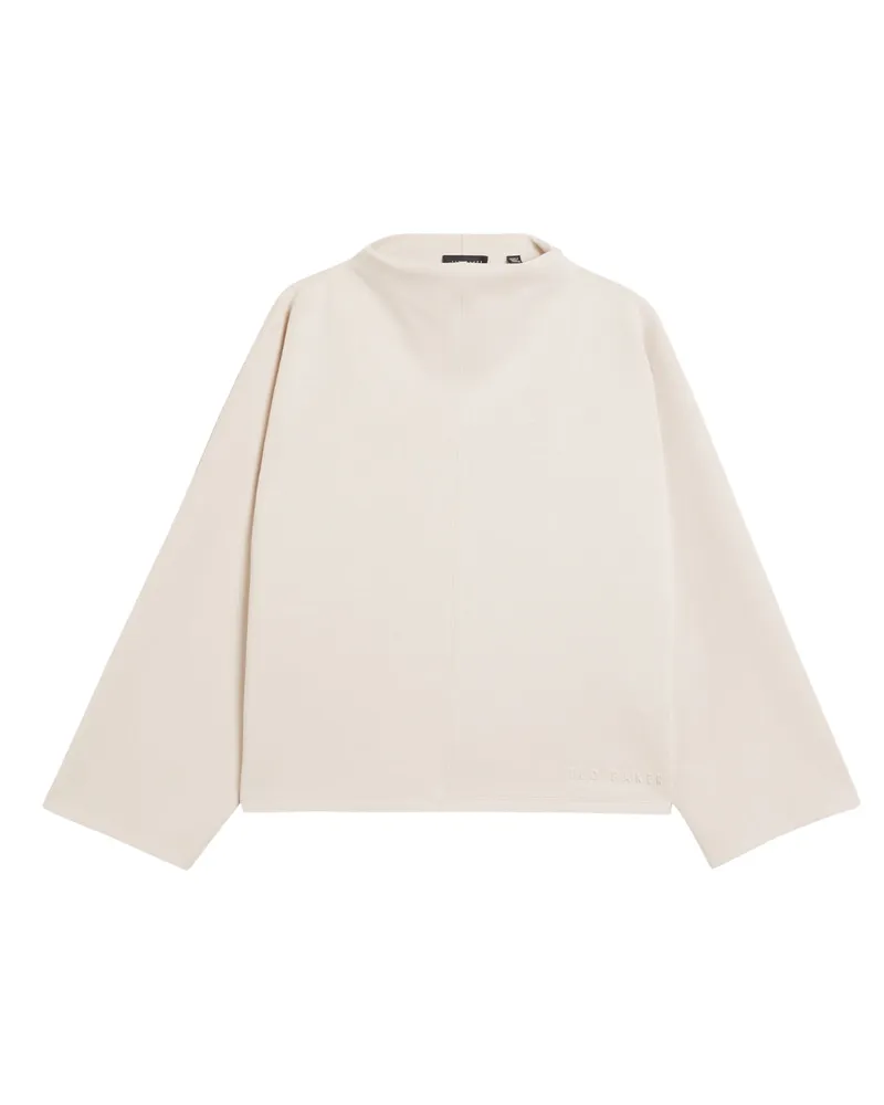 Ted Baker Kenseyy Cupro Funnel Neck Sweatshirt Hellgrau