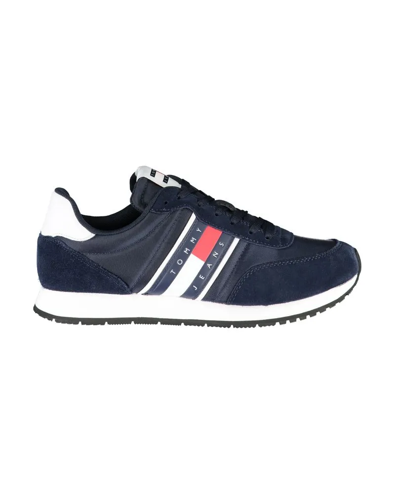 Tommy Hilfiger Blaue Sneaker aus Polyester für Herren - Blau Blau