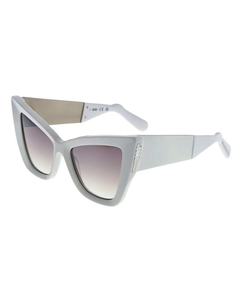 GCDS Cateye-Sonnenbrille Weiß Weiß