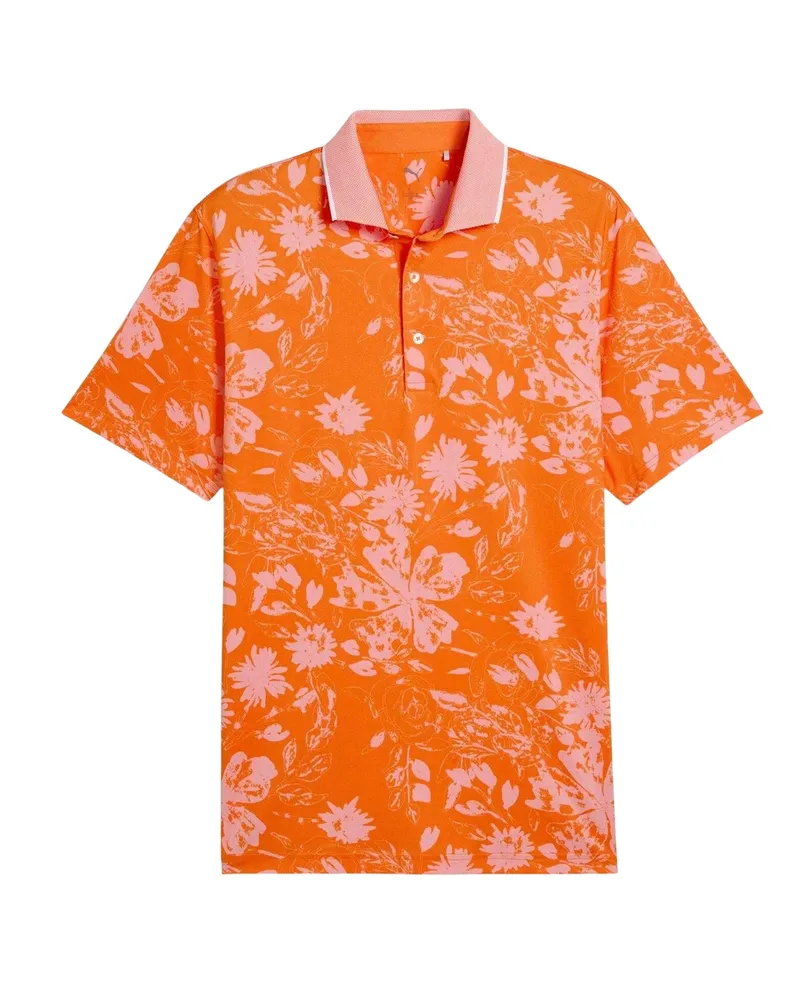Puma Mattr" Poloshirt für Herren, Hochleistungsmaterial (Orange Orange