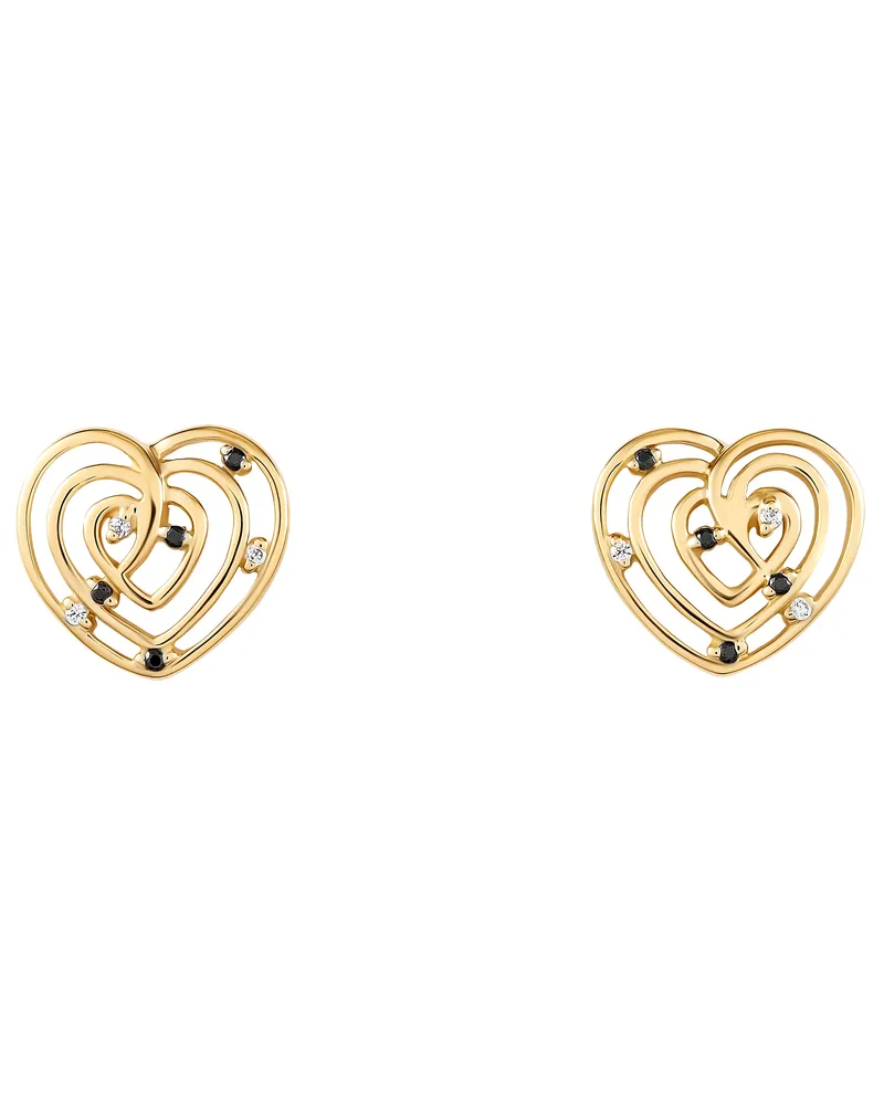 Orphelia Euphoria' Ohrstecker für Damen, 925 Sterlingsilber, Gold ZO-7522/G Gold