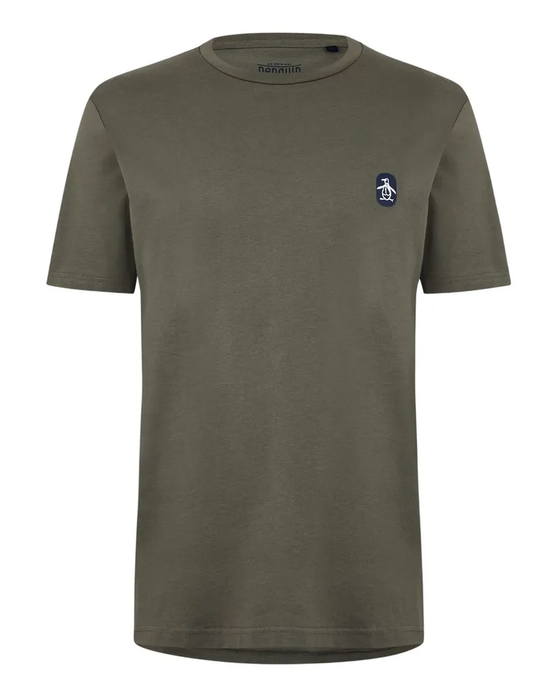 Original Penguin Basic" T-Shirt für Herren, Rundhalsausschnitt (Oliv Oliv