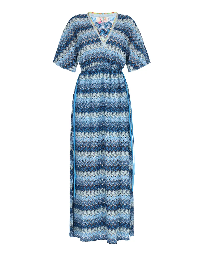 IZIA Kleid Damen Blau Mehrfarbig Mehrfarbig