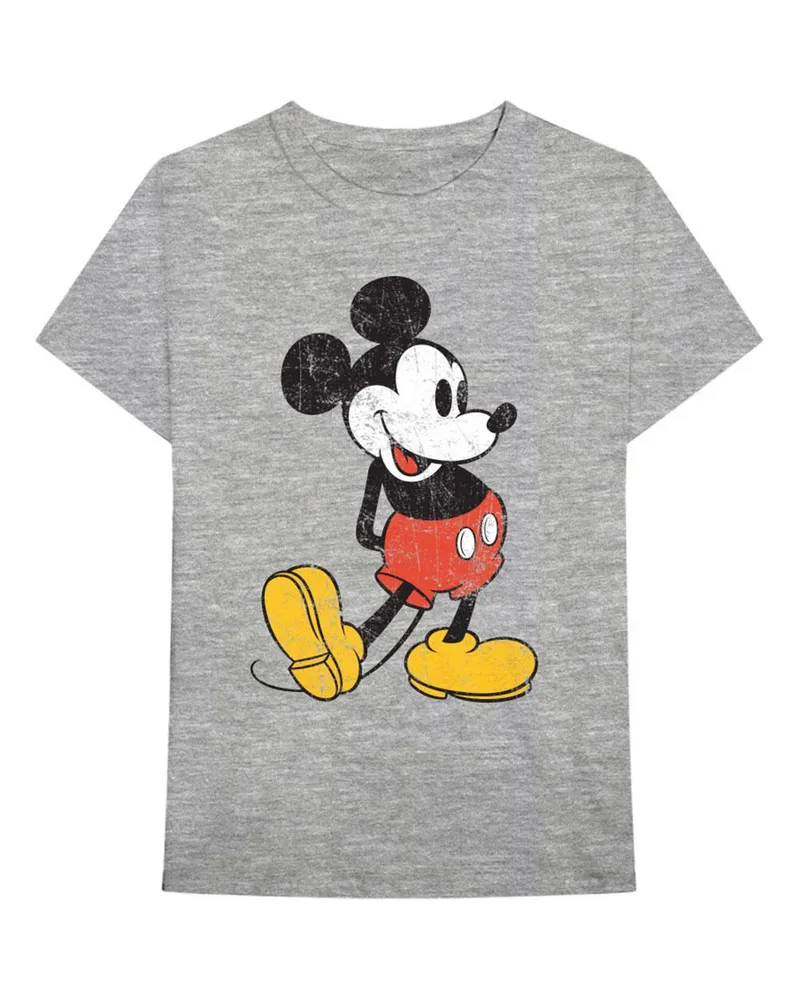 Disney Unisex-Erwachsene Mickey Mouse Vintage T-Shirt aus Baumwolle (grau Grau