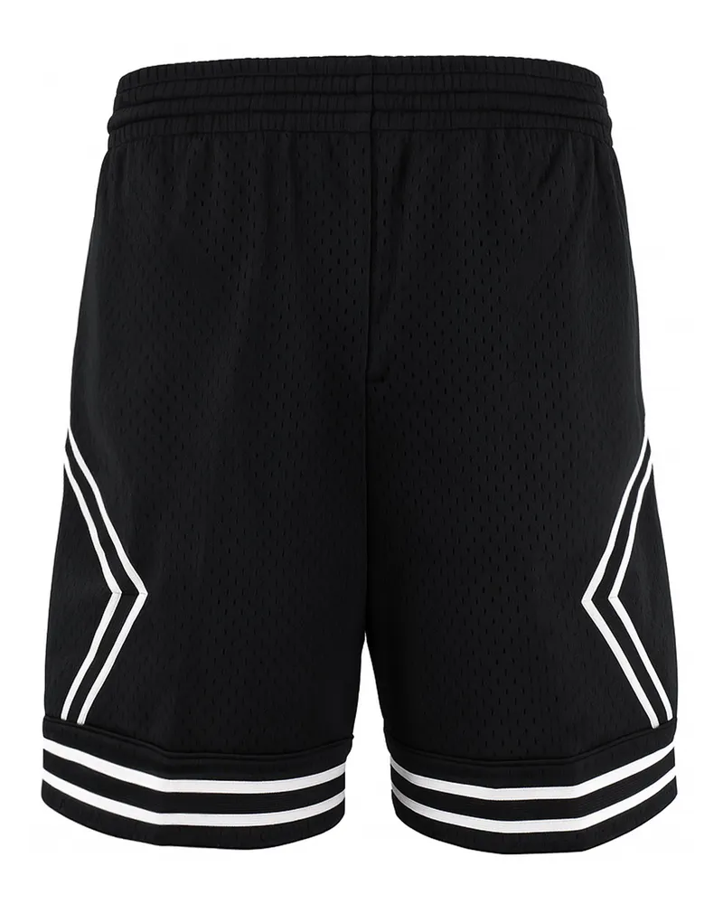 Mitchell & Ness Markenschriftzug Diamond Herren schwarze Shorts Schwarz
