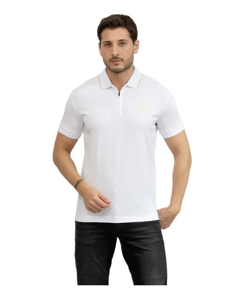 EA7 Herren Original Poloshirt Weiß