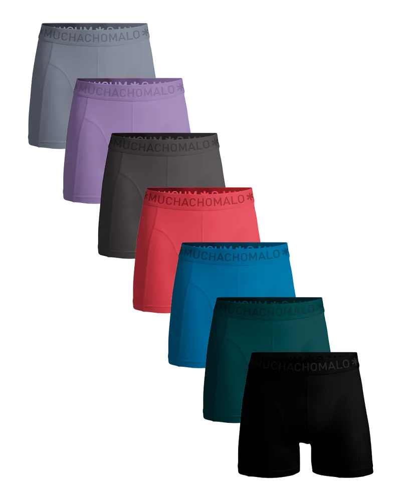 Muchachomalo Herren Boxer Shorts - 7er Pack - Herren Unterwäsche Mehrfarbig