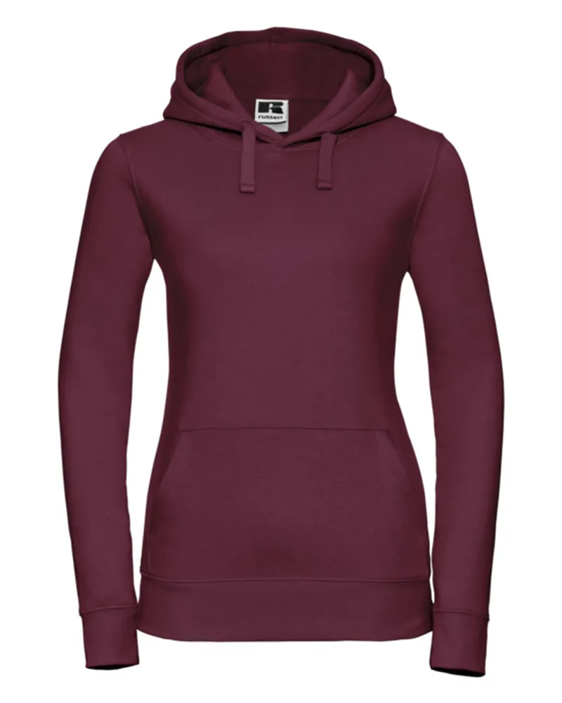 Russell Athletic Russell - "Authentic" Kapuzenpullover für Damen (Burgunderrot Bordeaux
