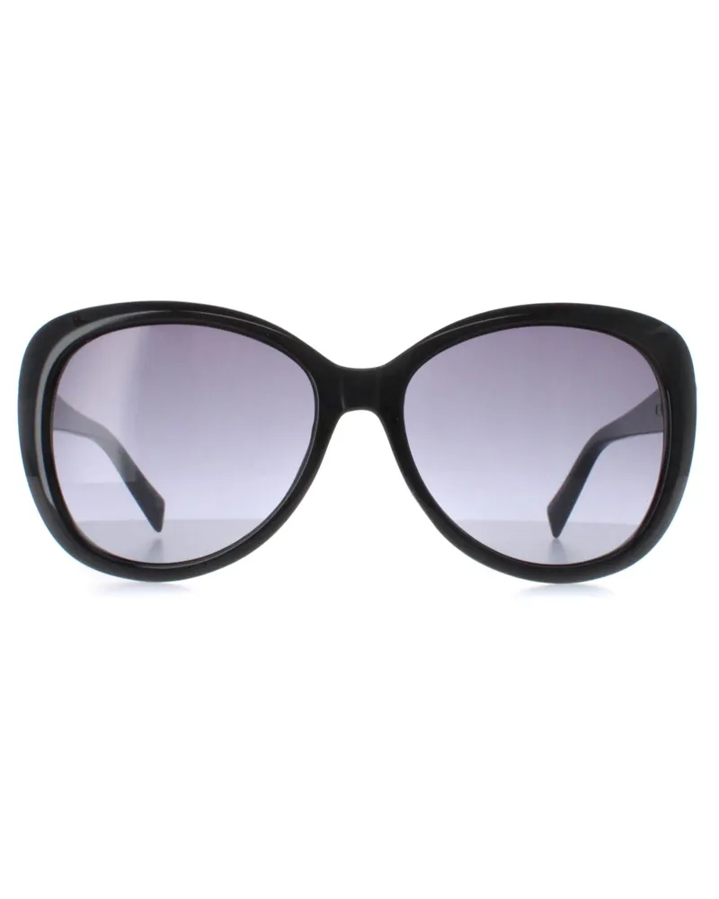 Karen Millen KM5049 001 schwarze dunkelgraue Sonnenbrille mit Farbverlauf Schwarz