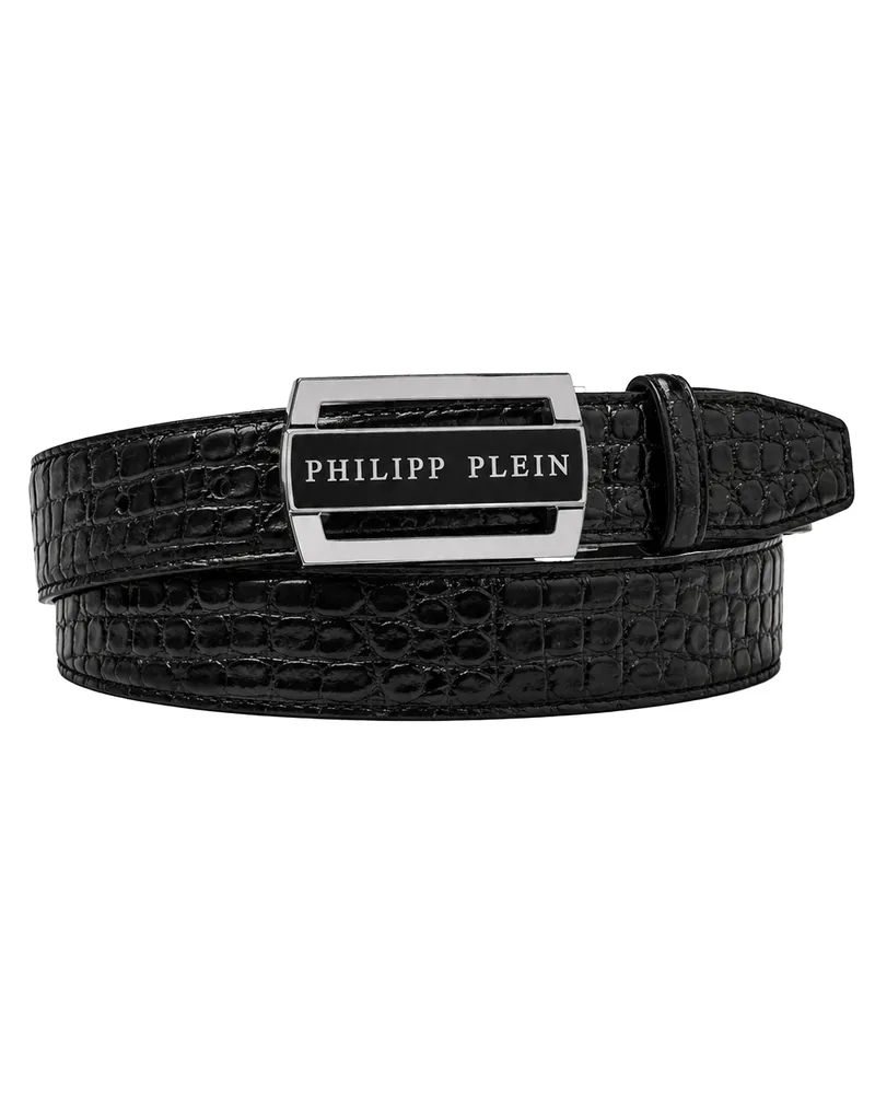 Philipp Plein Gürtel Cocco Schwarz