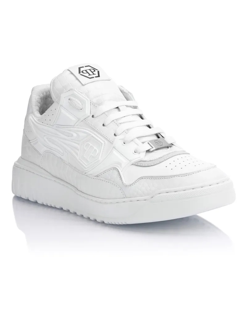 Philipp Plein Low-Top Sneakers Moonwalker Weiß