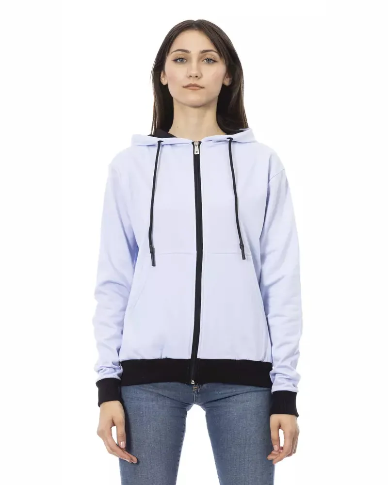 Baldinini Zip-up Hoodie mit lässigem Schnitt Lila