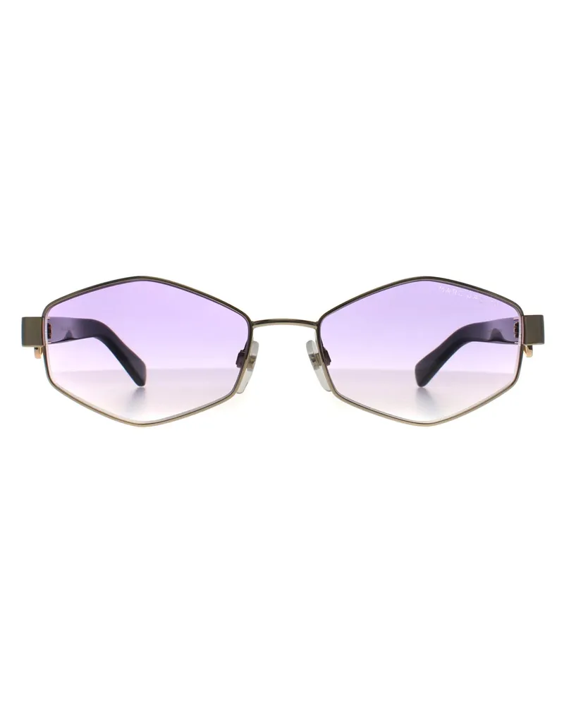 Marc Jacobs Ovaler Damen-Sonnenbrillen-Glasstil MARC 496/S, violett verlaufend - Gold Gold