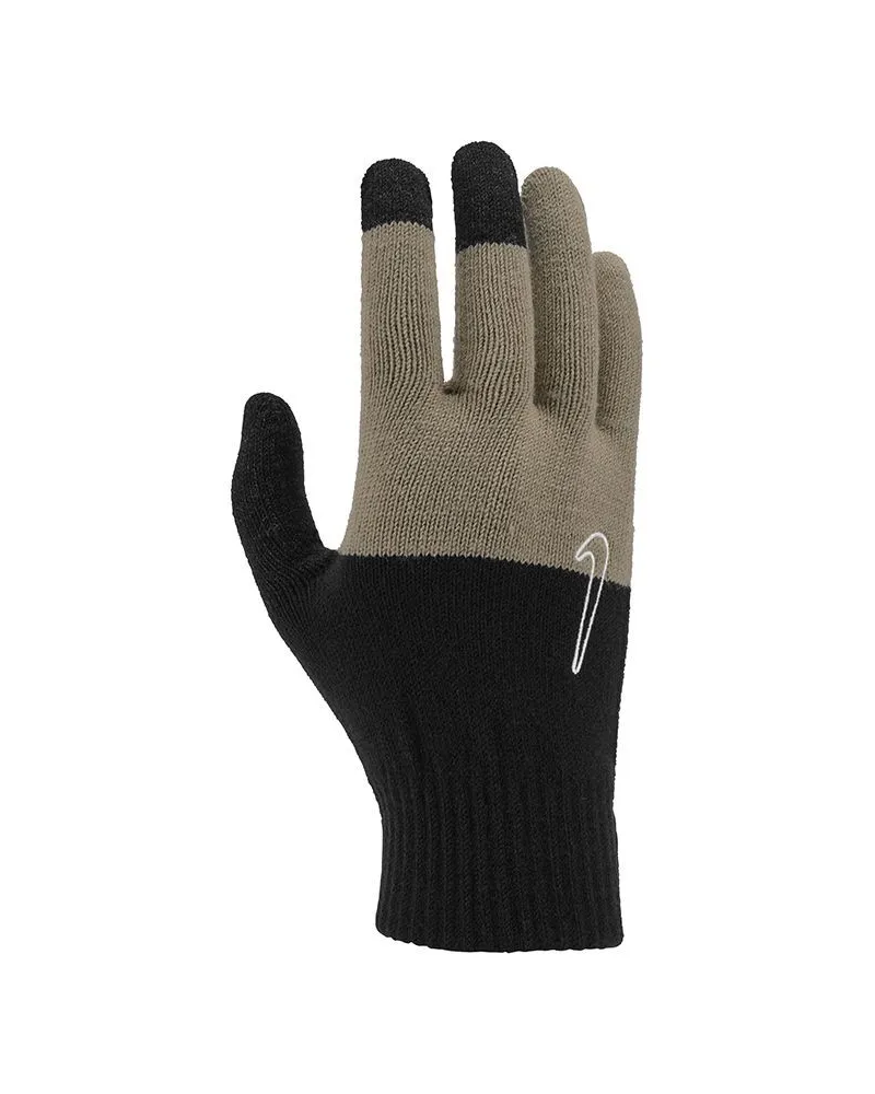Nike Unisex Erwachsene 2.0 Knitted Swoosh Grip Handschuhe (Grafik Schwarz/Khaki/Kokosnussmilch Schwarz