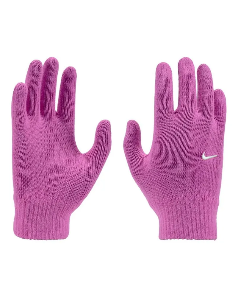 Nike Unisex Erwachsene TG 2 Playful Knitted Swoosh Handschuhe (Rosa/Weiß Rosa