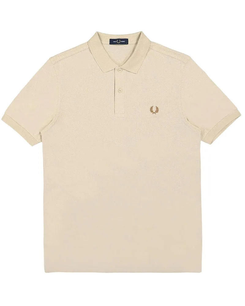 Fred Perry Schlichtes Poloshirt In Haferflocken Beige