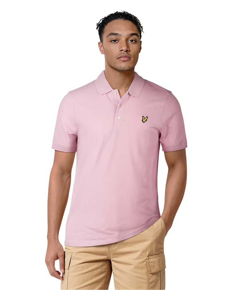 Lyle & Scott Poloshirt für Herren, kurzärmlig (Hellrosa Rosa