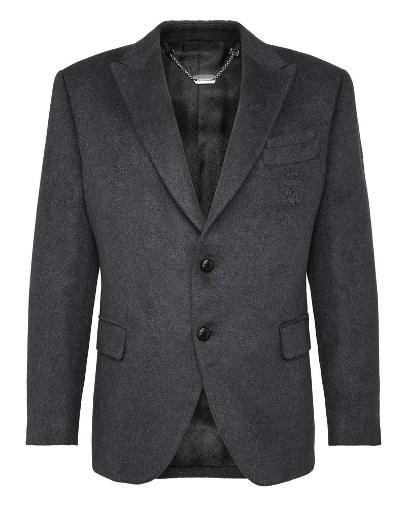 Billionaire Blazer Crest Dunkelgrau