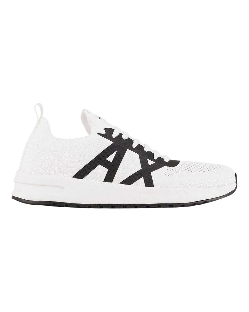 Armani Exchange Logo Sneaker für Herren (Weiß/Schwarz Weiß
