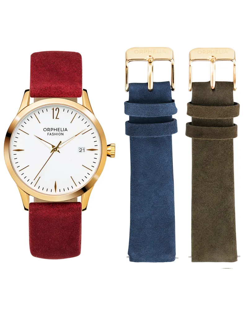 Orphelia Fashion Wildleder Damen Mehrfarben Uhr OF714888 Mehrfarbig