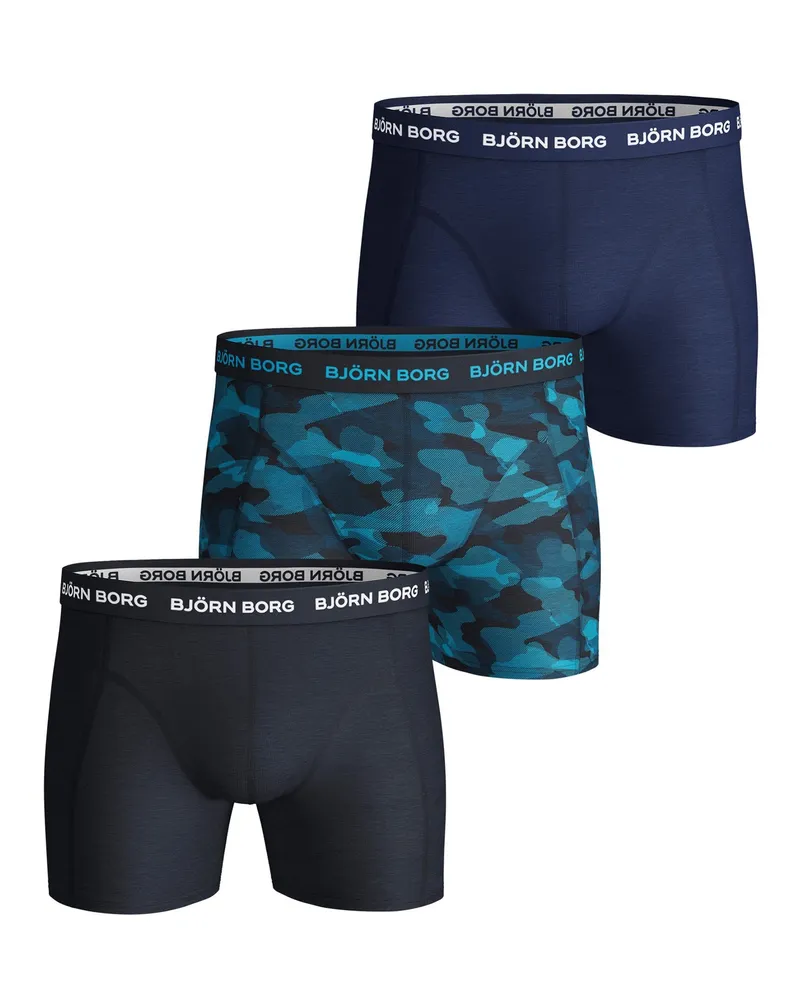Björn Borg Cotton Stretch Boxer Trunks Boxershort Mehrfarbig