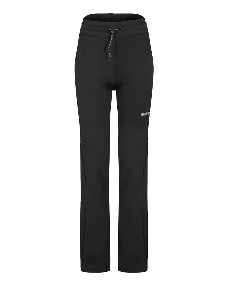 Diadora Trainingshose für Damen (Schwarz Schwarz