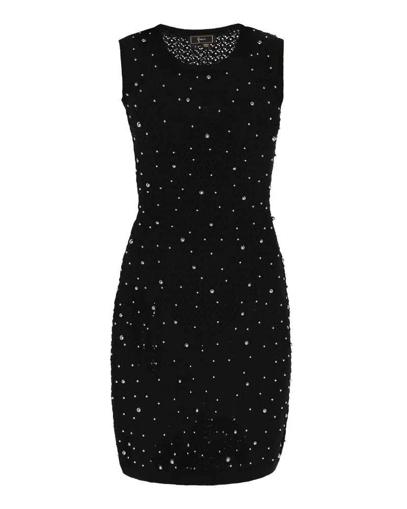 FAINA Kleid Frauen Schwarz Schwarz