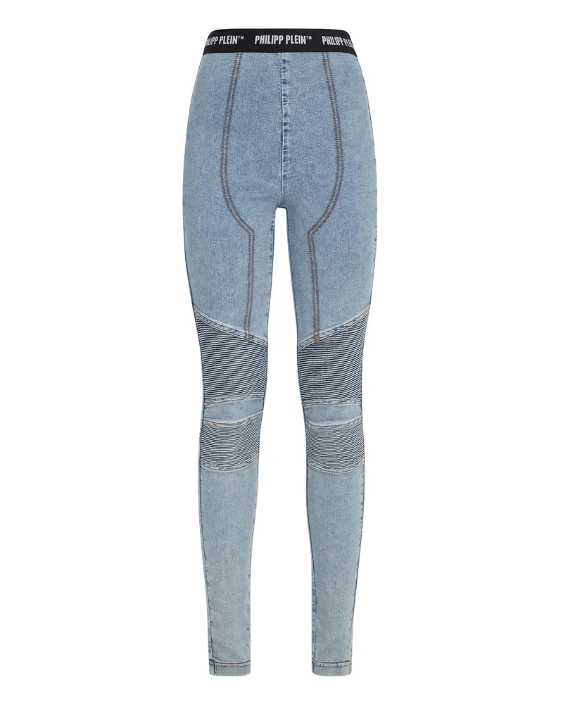 Philipp Plein Jeggings Hellblau