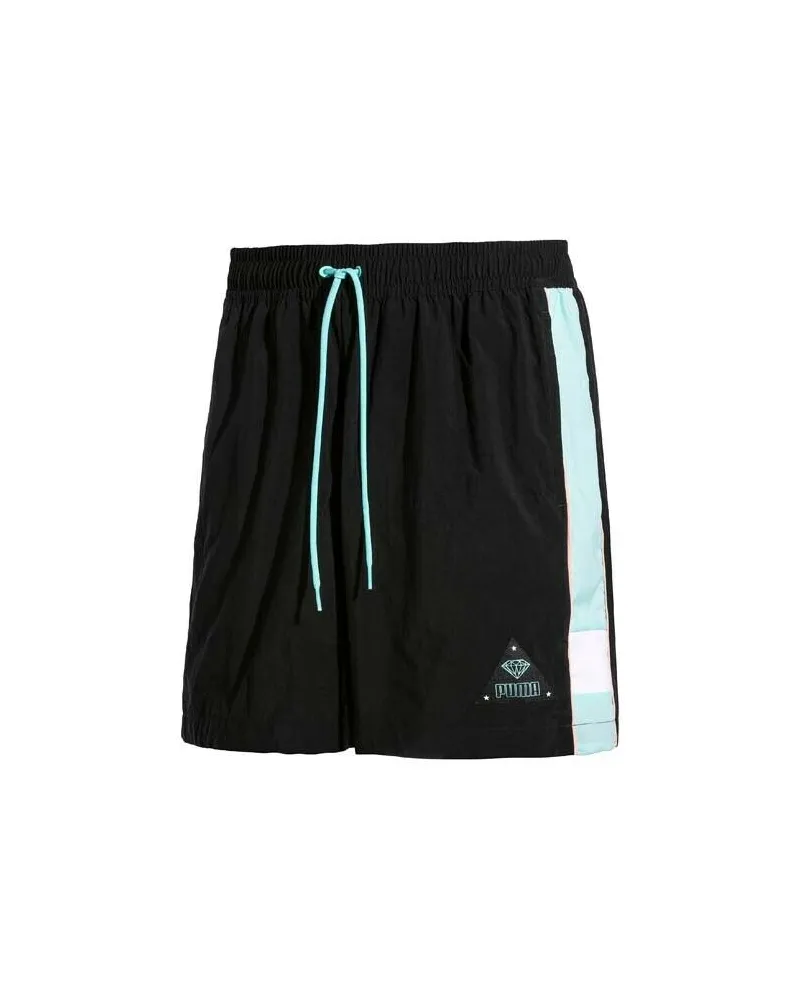 Puma X Diamond Supply Shorts Herren lässige schwarze Hosen 578237 01 Schwarz