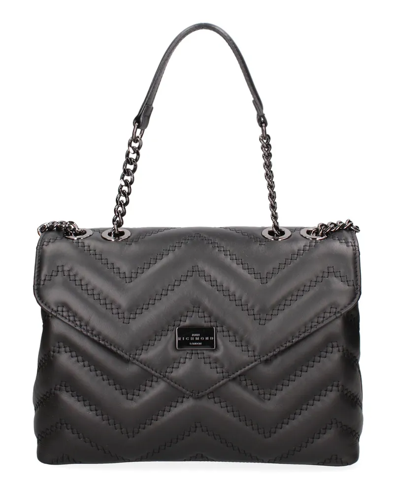 John Richmond Schultertasche für Damen - Schwarz Schwarz