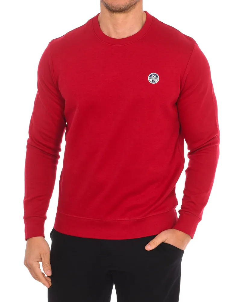 North Sails Langärmeliges Sweatshirt mit Rundhalsausschnitt 9024070 Herren Dunkelrot