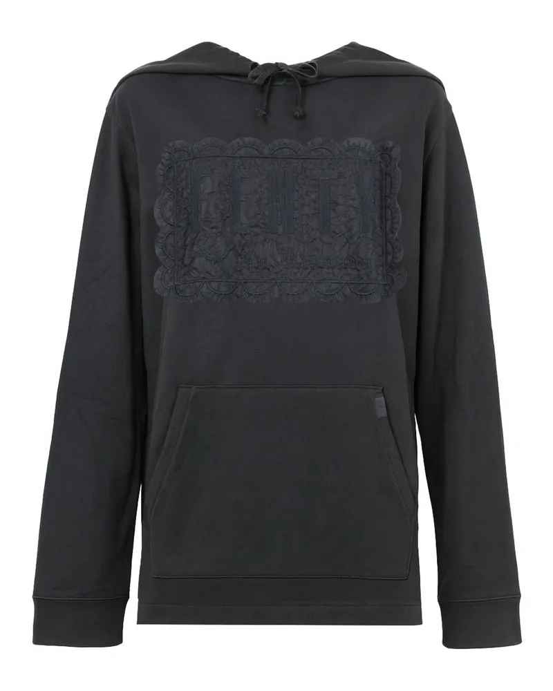 Puma x Rihanna Fenty Fleece Off-Shoulder Hoodie für Damen - Schwarz Schwarz