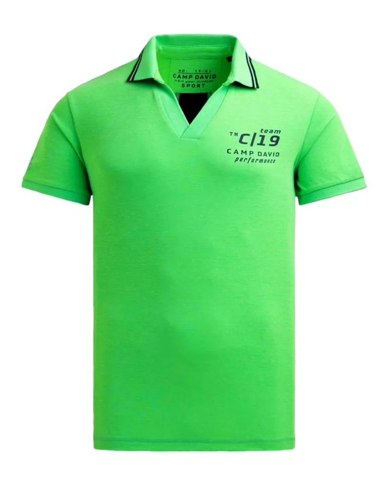 CAMP DAVID Poloshirt Grün