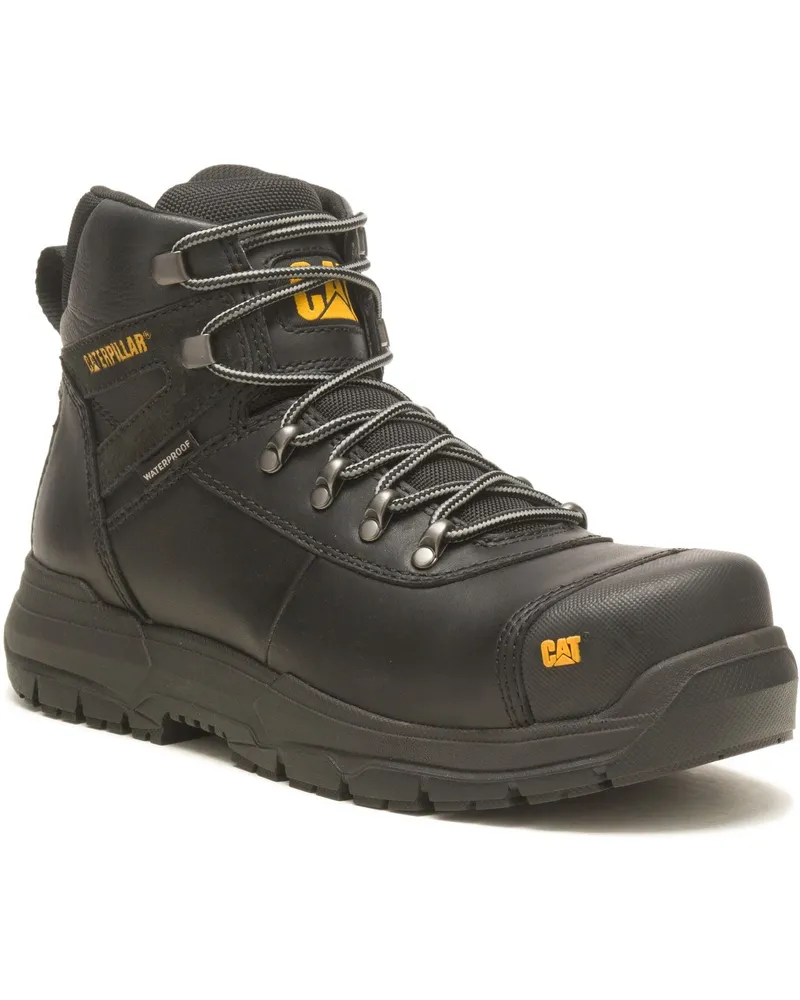 Caterpillar Footwear Pneumatic 2.0 Leder Schwarz Sicherheitsstiefel Schwarz