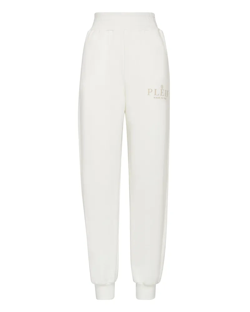 Philipp Plein Jogginghose Iconic Plein Creme