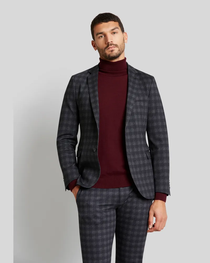 Bugatti Herren Sakko mit high-Stretch Funktion Dunkelblau