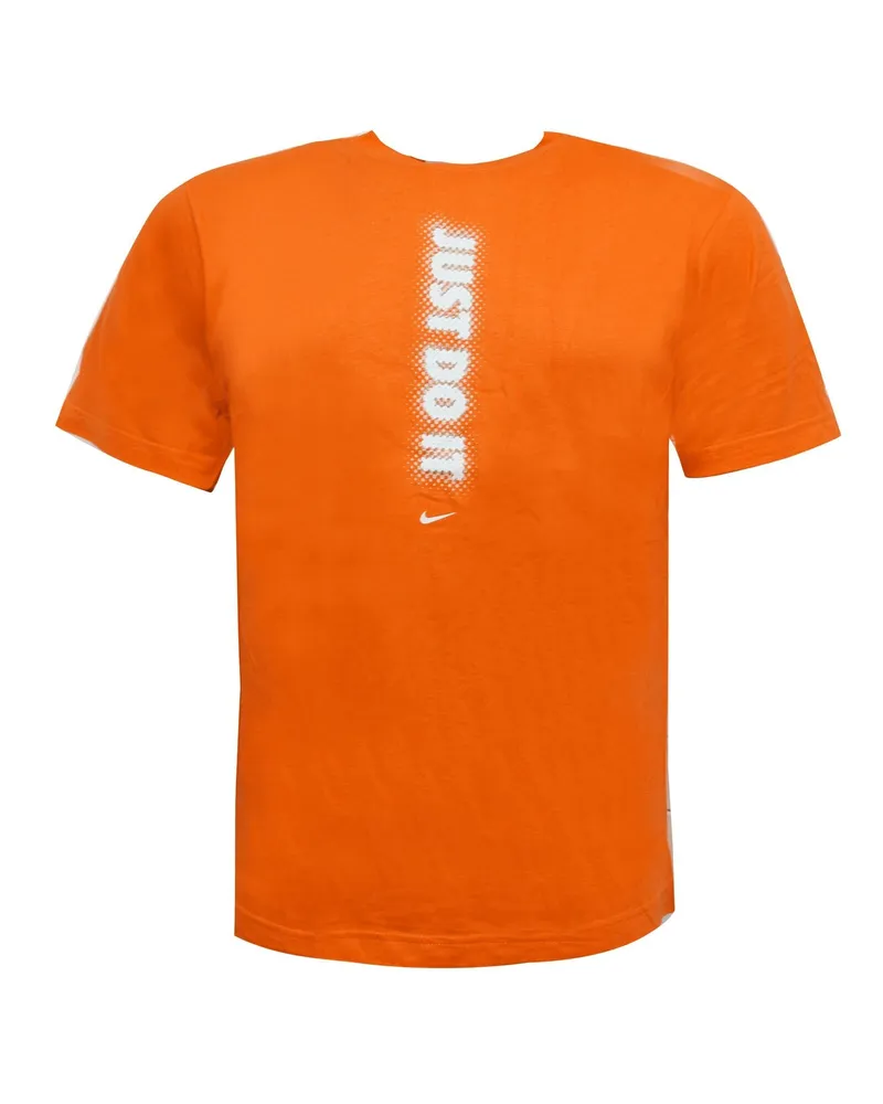 Nike Mens machen es einfach T-Shirt Casual Graphic Top Orange 171925 843 klein Orange