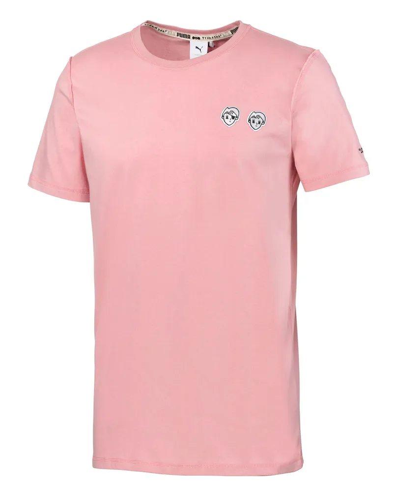 Puma X Tyakasha Tee Herren T-Shirt Sticked Pink Top 595735 14 Rosa