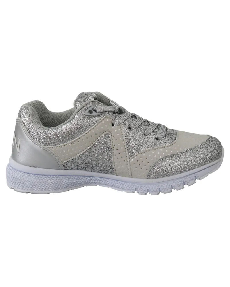 Philipp Plein Femme Polyester Argent Runner Jasmines Sneakers Chaussures Schwarz