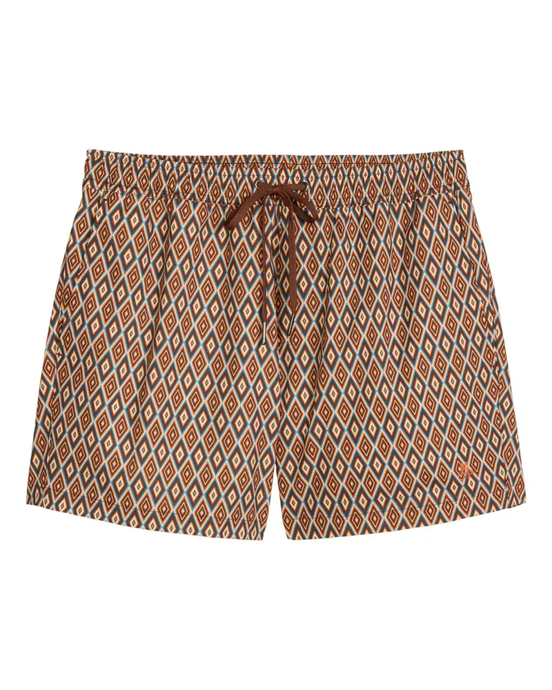 Marc O'Polo Badeshorts für Herren, gewebt - Braun Braun