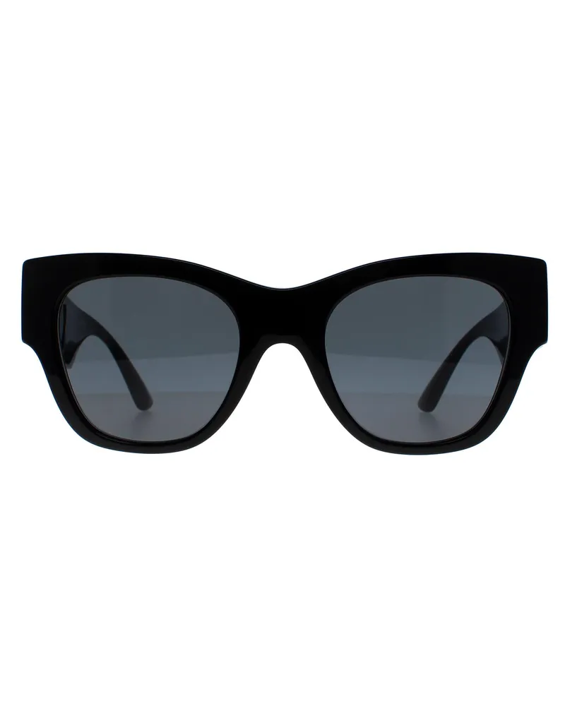Versace Cat Eye Womens Schwarz Dunkelgrau VE4415U Schwarz