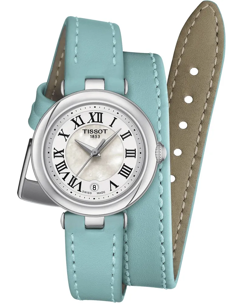 Tissot Bellissima  Xs Double Tour Strap Blau Damen Armbanduhr T1260101611300 Blau