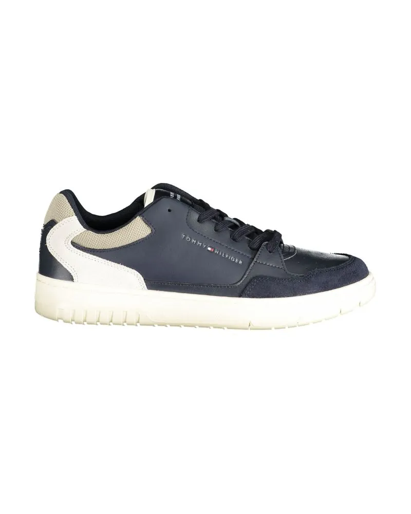 Tommy Hilfiger Blaue Polyurethan Herren Sneaker Blau
