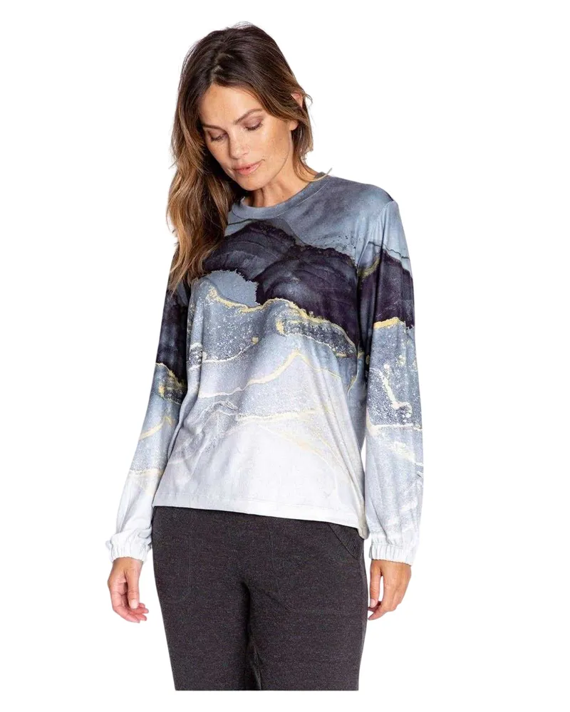 P.J. Salvage Oberteil für Damen (Schwarz/Grau/Gold Schwarz