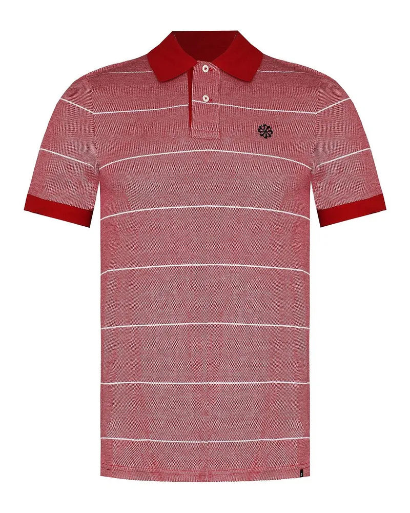 Nike Logo Herren Rot/Weiß Poloshirt Rot