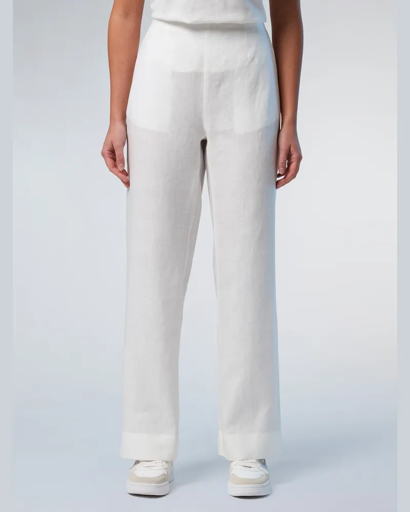 North Sails Hose Leinen mit weitem Bein Weiß