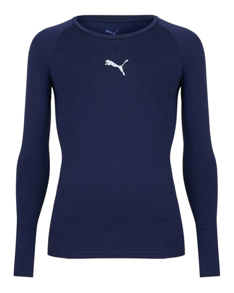 Puma Liga" T-Shirt für Herren, Langärmlig (Kurzmantel Marineblau