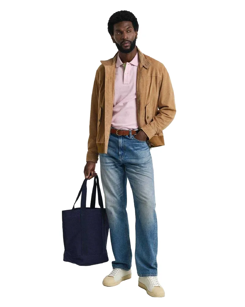 Gant Poloshirt für Herren, Piqué (Pink Rosa