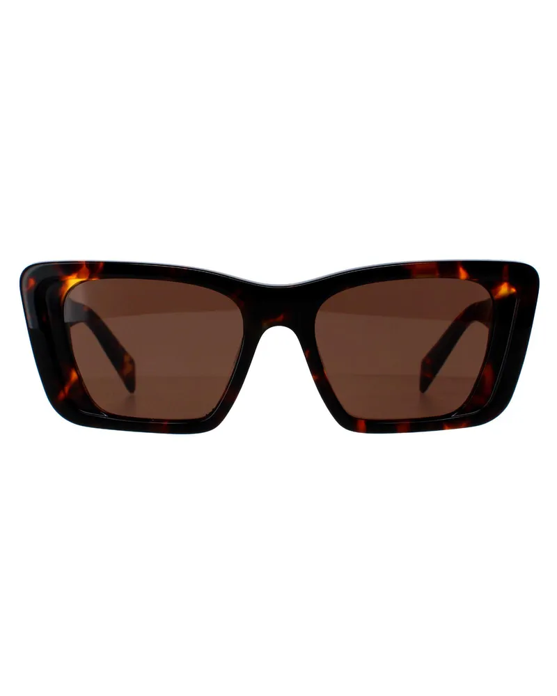 Prada Rectangle Damen Honig Havanna Dunkelbraun PR08YS Braun